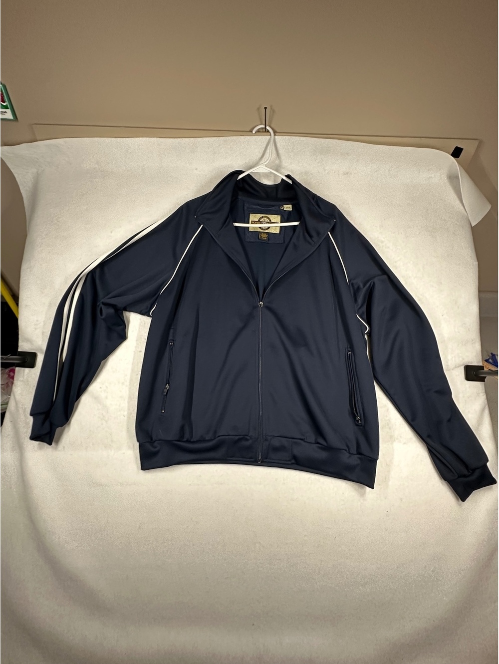 North End All Climate Wear Navy Blue Track Jacket XXL with Deloitte Logo
